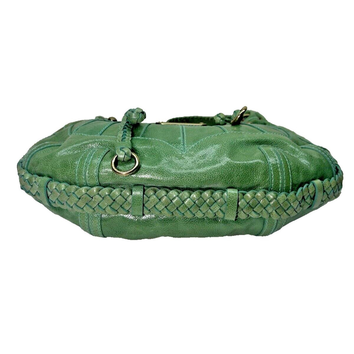 Vintage Isabella Fiore Summer of Love Angel Bag Green Large Hobo Purse NWT