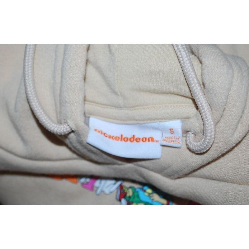 Rugrats Hoodie Nickelodeon Hooded Sweatshirt Tan Small Juniors