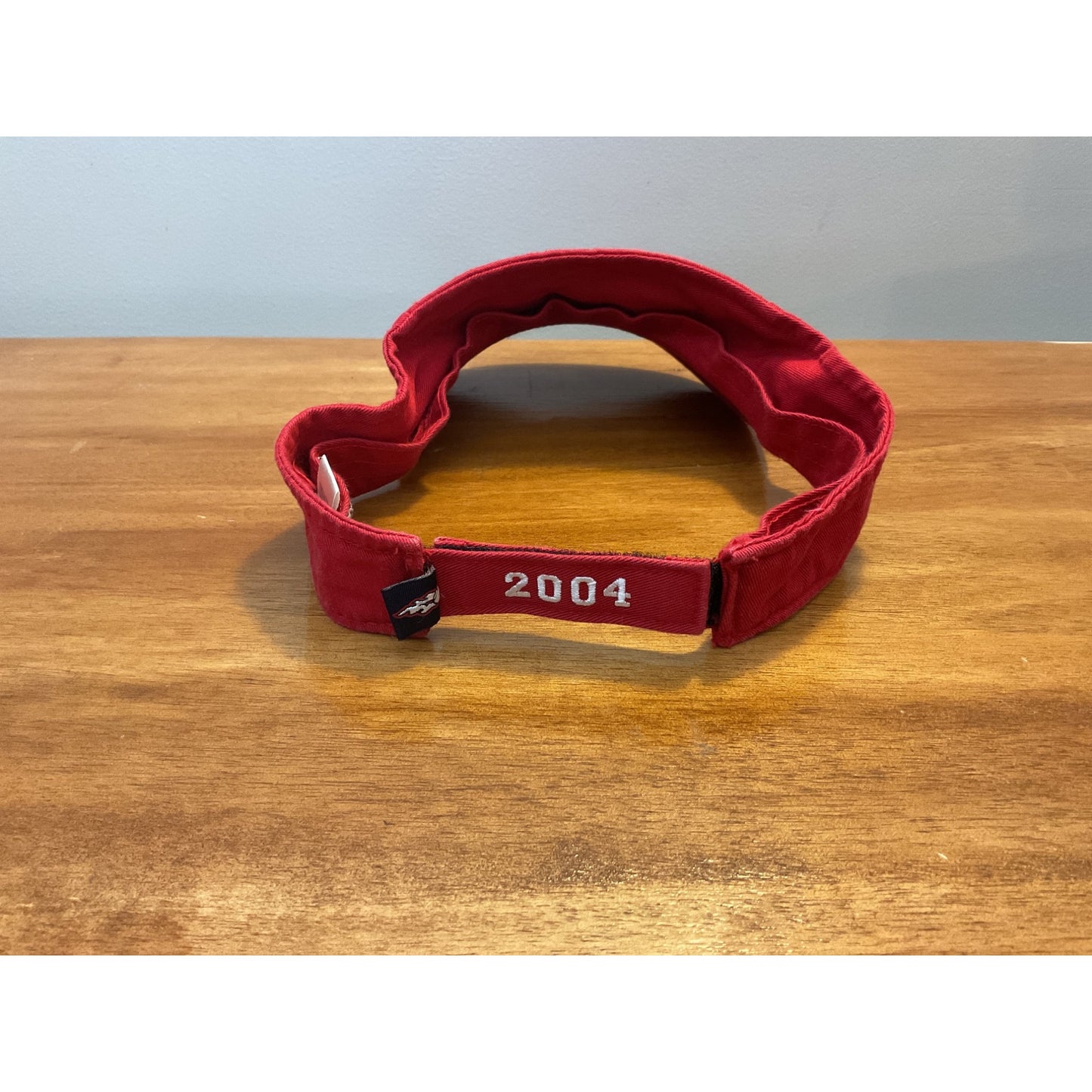 Vintage US Open Visor Tennis Hat Cap 2004 Red Twins Enterprise