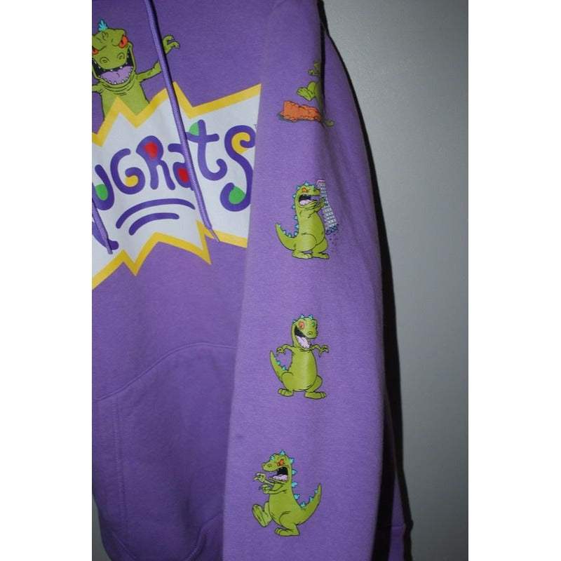 Rugrats Hoodie Nickelodeon Hooded Sweatshirt Tan Medium