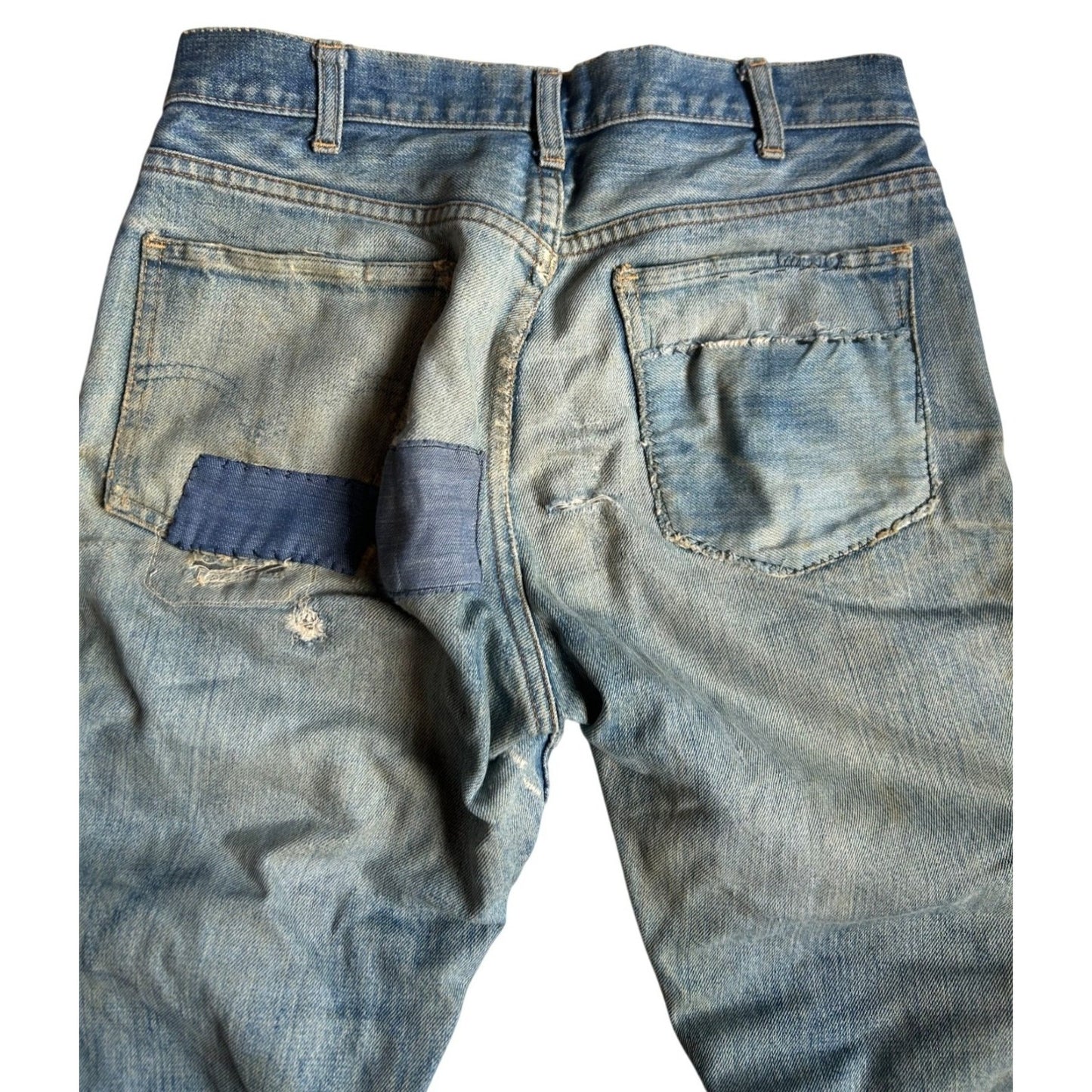 Vintage 1970 LEVIS Levi Hippie Jeans Patched authentically distressed