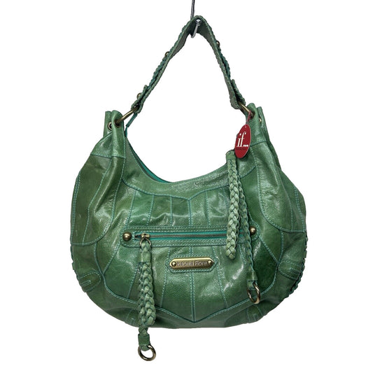 Vintage Isabella Fiore Summer of Love Angel Bag Green Large Hobo Purse NWT