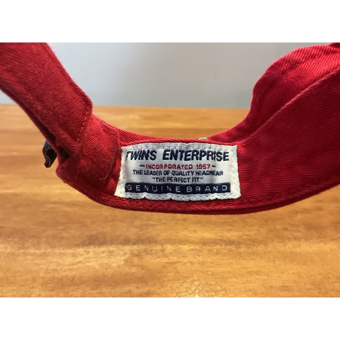 Vintage US Open Visor Tennis Hat Cap 2004 Red Twins Enterprise