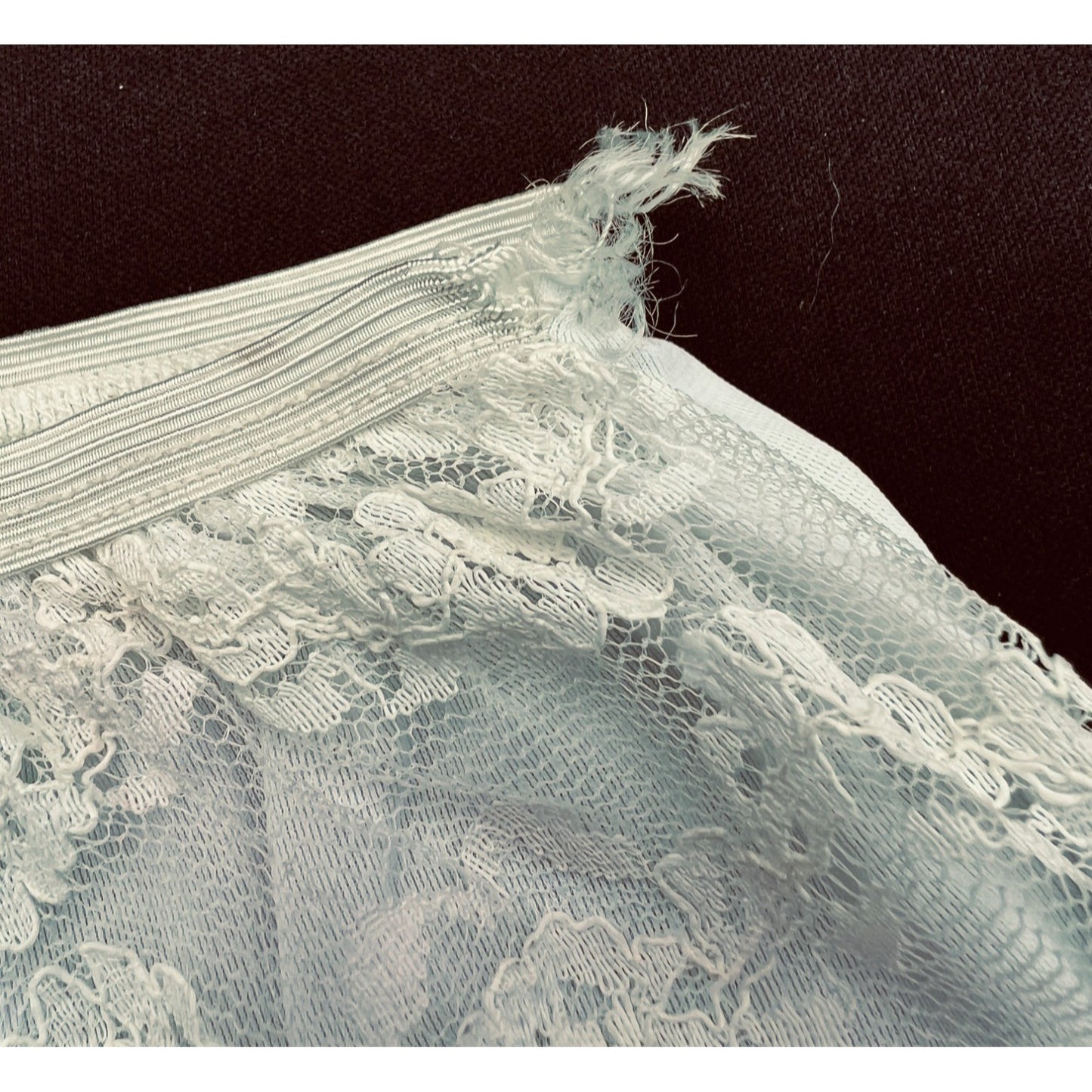 Vintage Lace Panties Bloomers Purple Flower Butterfly Applique Nylon