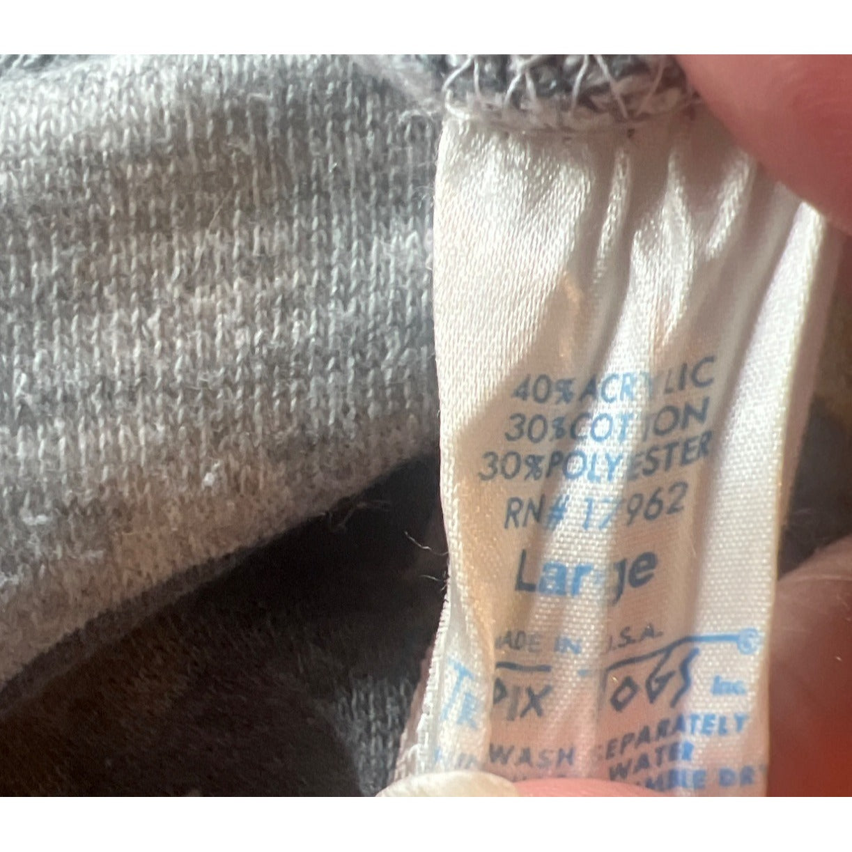 Vintage Mickey Mouse Sweatshirt 1970s Gray Large USA Disney