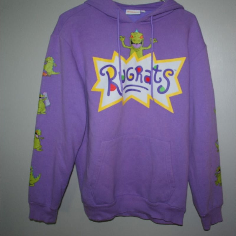 Rugrats Hoodie Nickelodeon Hooded Sweatshirt Tan Medium