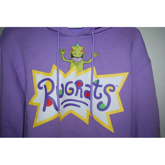 Rugrats Hoodie Nickelodeon Hooded Sweatshirt Tan Medium