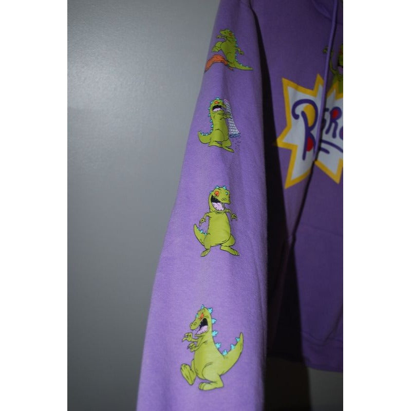 Rugrats Hoodie Nickelodeon Hooded Sweatshirt Tan Medium
