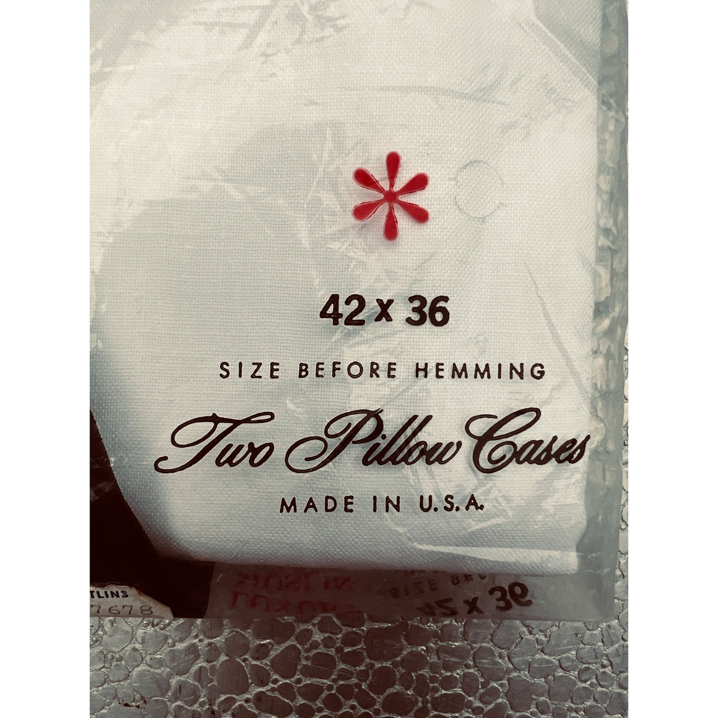 Vintage Springmaid Pillowcases 100% Cotton White Luxury Muslin NEW OLD Stock